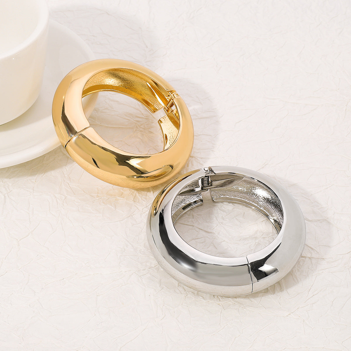 Glossy Simple Bracelet Ring Bracelet Exaggerated Classic Women