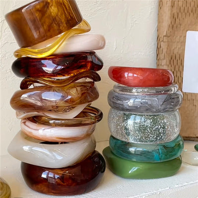 Geometric Irregular Acrylic Simple Bracelet Bracelet For Women