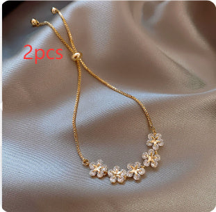 Zircon Flower Bracelet Women Zircon Flower Bracelet Women